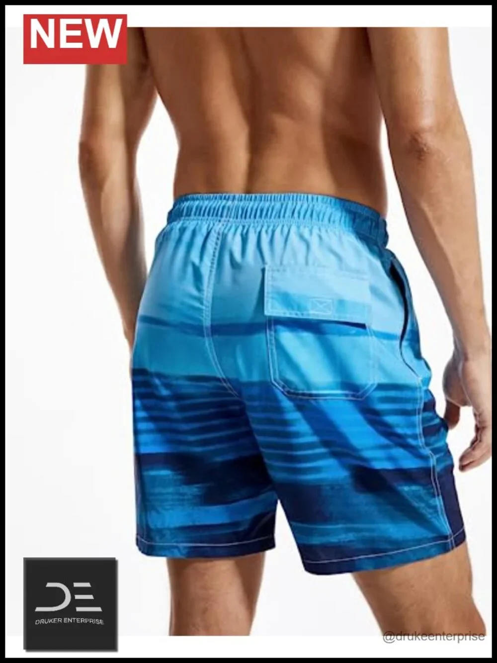Men's Quick Dry Swim Trunks Compression Liner 2 in 1 Swimsuit